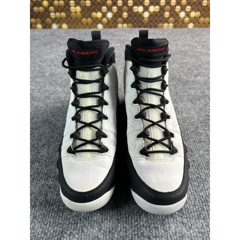 Air Jordan 9 Retro GS White Black Red Size 6Y 7W Basketball Shoes - Picture 4 of 12